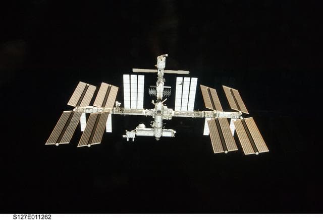NASA image: Fly around view of the ISS by the STS-127 crew