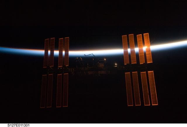 NASA image: Fly around view of the ISS by the STS-127 crew