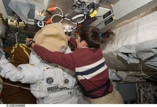 NASA image: Stott Stows EMU on MDDK