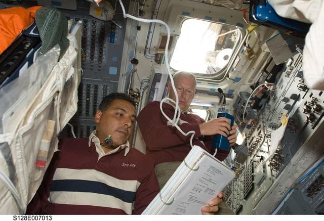 NASA image: Crew on Flight Deck