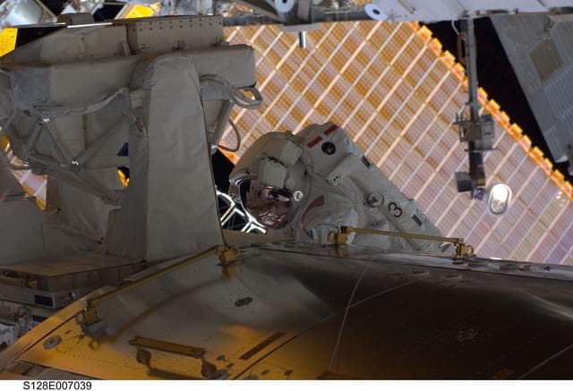 NASA image: STS-128 EVA 1 European Technology Exposure Facility (EuTEF) Relocation OPS