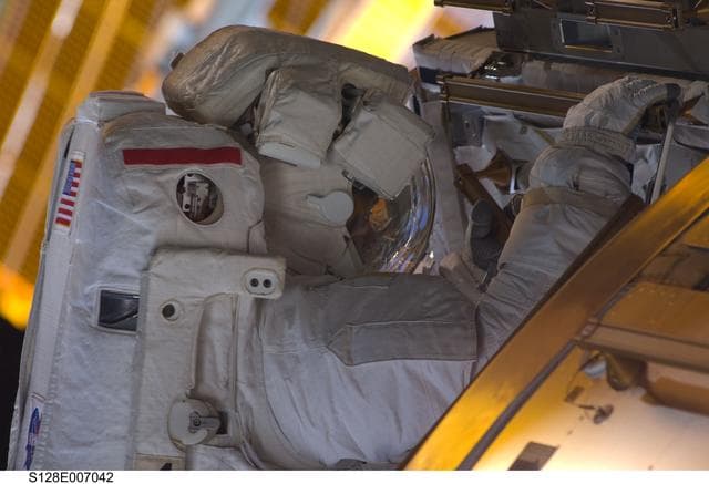 NASA image: STS-128 EVA 1 European Technology Exposure Facility (EuTEF) Relocation OPS
