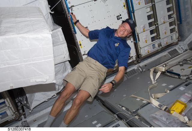 NASA image: Fuglesang works in MPLM