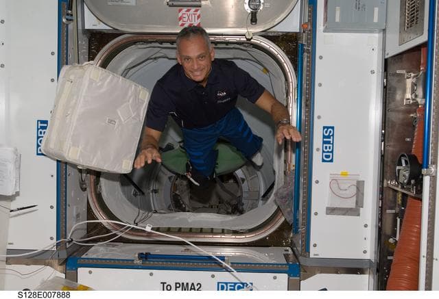 NASA image: Olivas passing through PMA-2