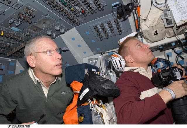 NASA image: Crew on Flight Deck (FD)