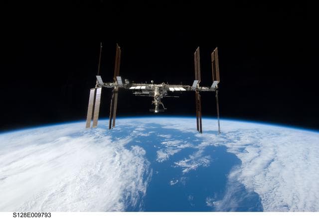 NASA image: ISS Flyaround views from STS-128