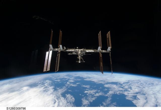 NASA image: ISS Flyaround views from STS-128