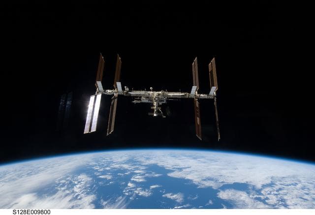 NASA image: ISS Flyaround views from STS-128
