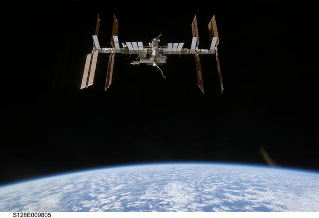 NASA image: ISS Flyaround views from STS-128