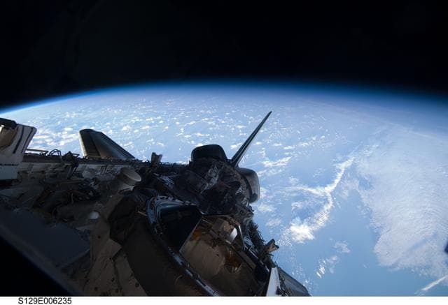 NASA image: View of Atlantis' Payload Bay taken during the STS-129 Mission