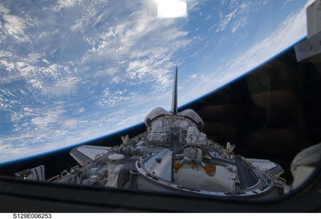 NASA image: View of Atlantis' Payload Bay taken during the STS-129 Mission