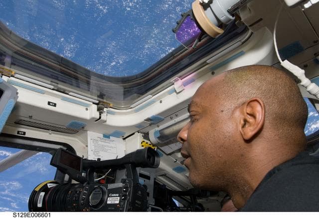 NASA image: View of MS4 Satcher during STS-129 Flight Day 3 Activities