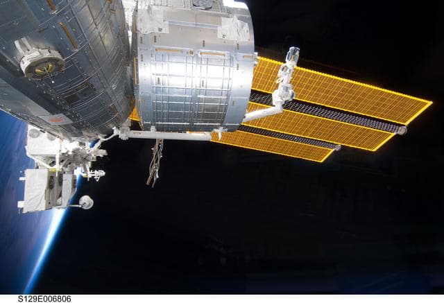 NASA image: Exterior view of ISS taken during STS-129/ Expedition 21 Joint Operations