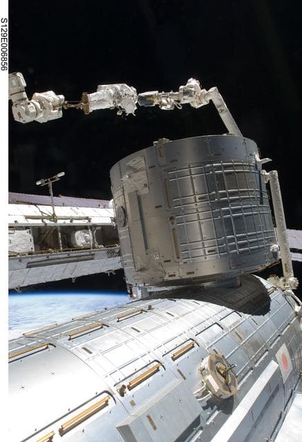 NASA image: View of STS-129 MS4 Satcher during EVA1