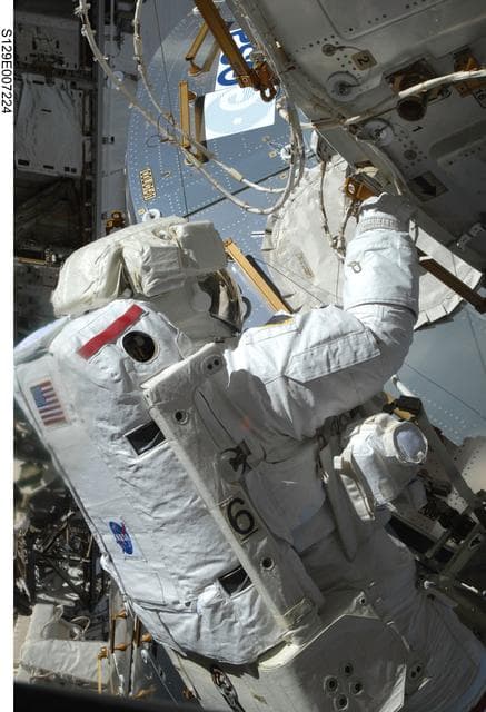 NASA image: View of STS-129 MS3 Foreman during EVA2