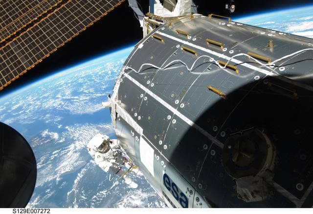 NASA image: View of STS-129 MS2 Bresnik during EVA2