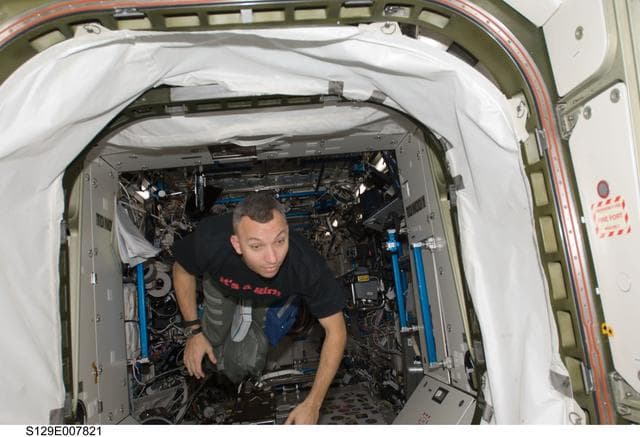 NASA image: View of STS-129 MS2 Bresnik on the ISS