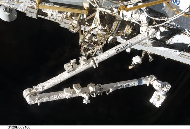 NASA image: View of the SSRMS