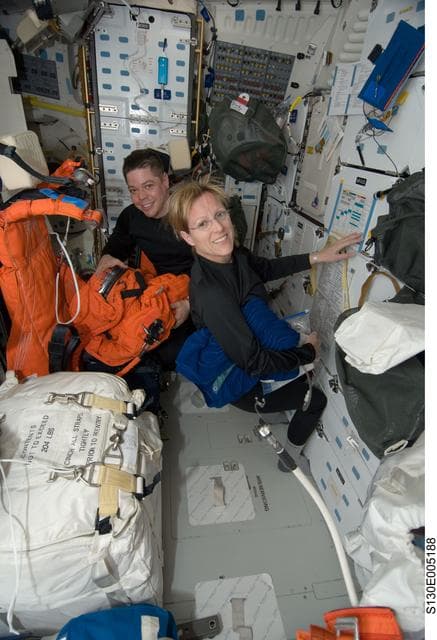 NASA image: Behnken and Hire on MDDK