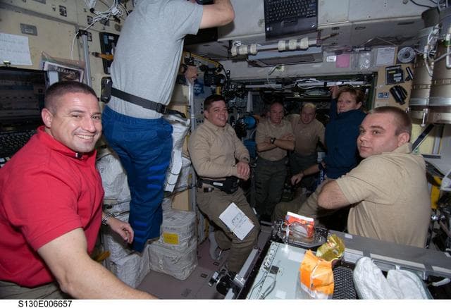 NASA image: Crewmembers in SM