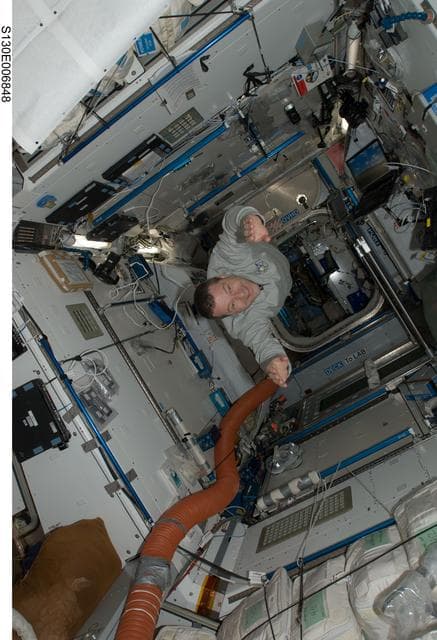 NASA image: Patrick in Node 2