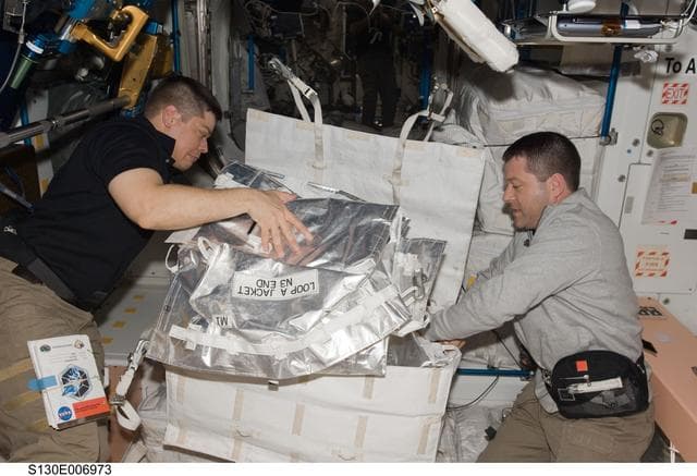 NASA image: Behnken and Patrick in Node 1