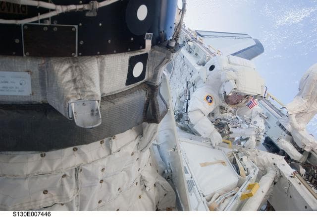 NASA image: Patrick during EVA 1