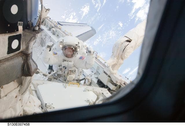 NASA image: Patrick during EVA 1