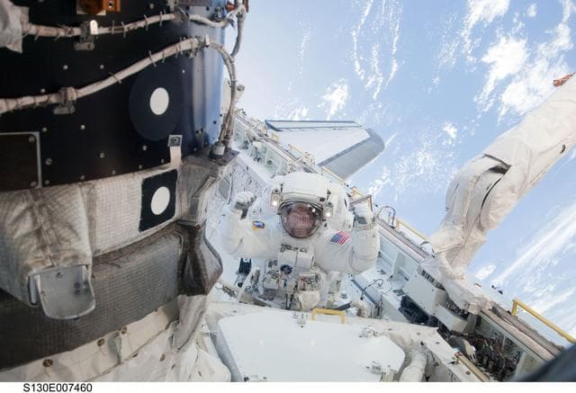 NASA image: Patrick during EVA 1