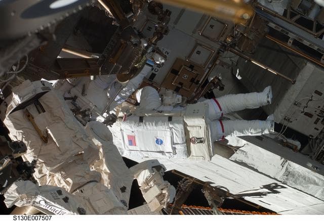 NASA image: Behnken and Patrick during EVA 1