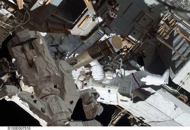 NASA image: Behnken and Patrick during EVA 1
