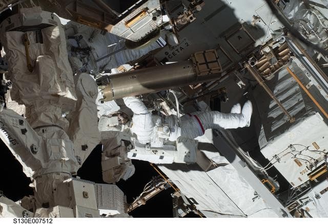 NASA image: Behnken and Patrick during EVA 1