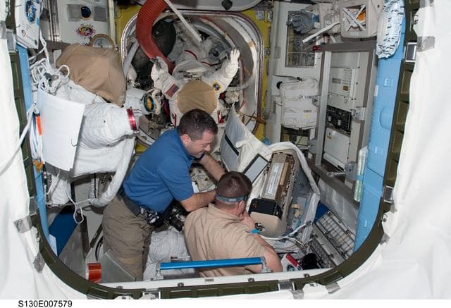 NASA image: Patrick and Behnken in A/L