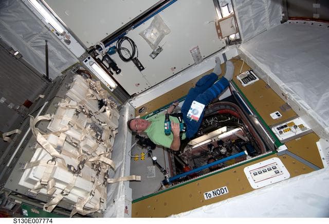 NASA image: Robinson in Node 3