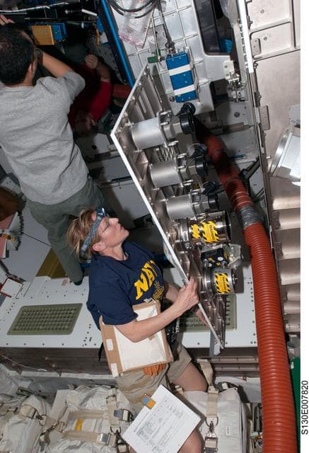 NASA image: Hire during Node 3 Outfitting