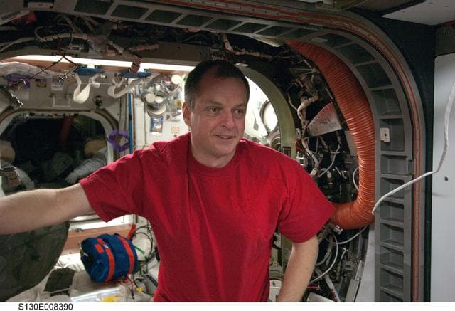 NASA image: Creamer in Node 3 Vestibule