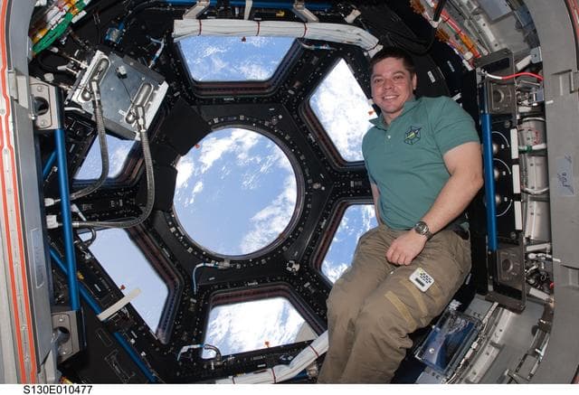 NASA image: Behnken in the Cupola