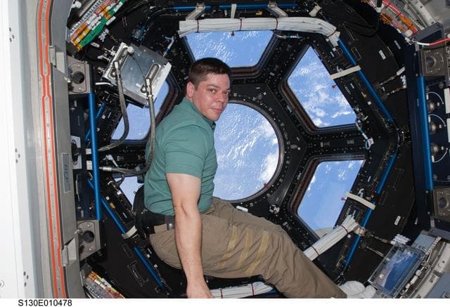 NASA image: Behnken in the Cupola