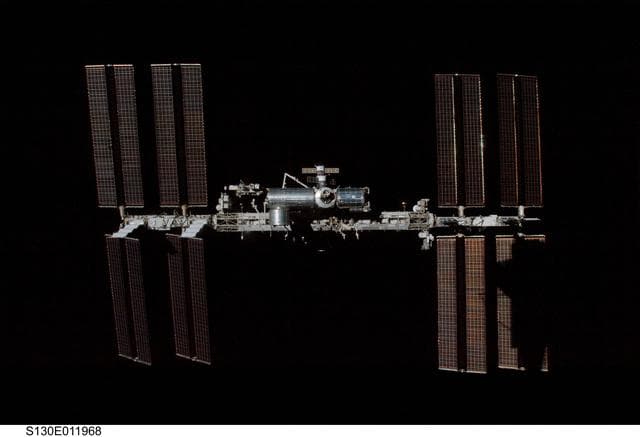 NASA image: Overall View of ISS After STS-130 Undocking