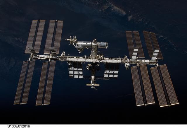 NASA image: Overall View of ISS After STS-130 Undocking