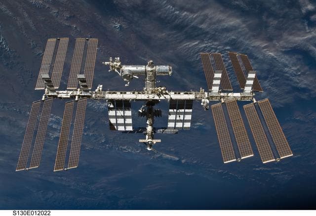 NASA image: Overall View of ISS After STS-130 Undocking
