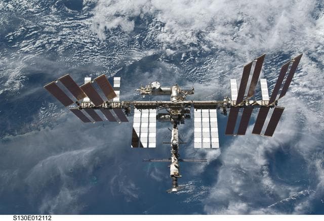 NASA image: Overall View of ISS After STS-130 Undocking