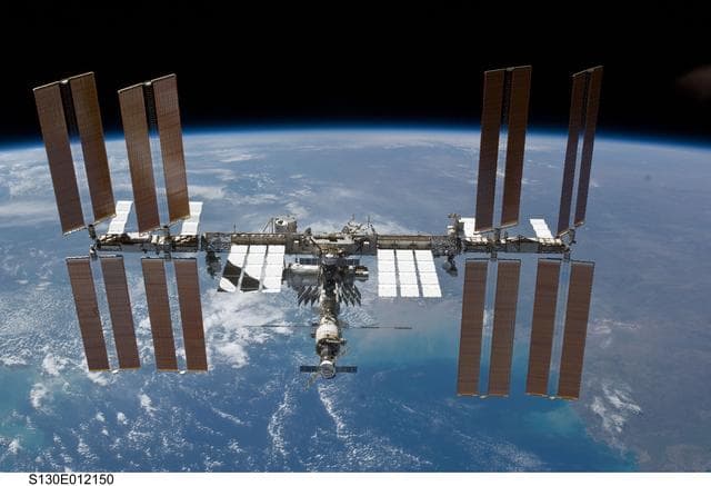 NASA image: Overall View of ISS After STS-130 Undocking