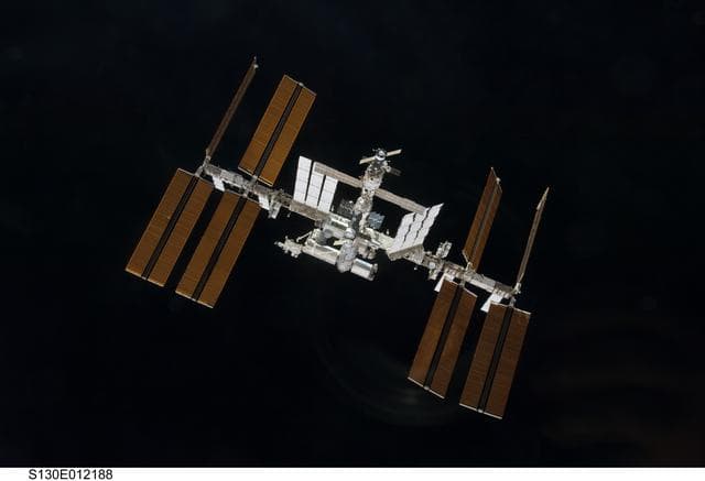 NASA image: Overall View of ISS After STS-130 Undocking