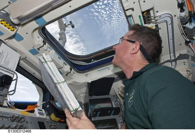 NASA image: Robinson on Aft FD