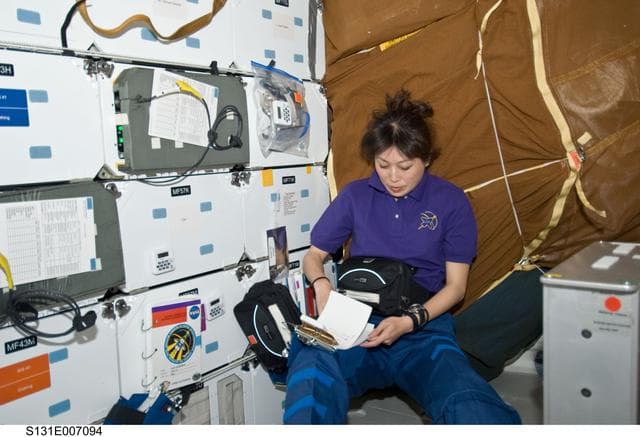 NASA image: Yamazaki on Middeck