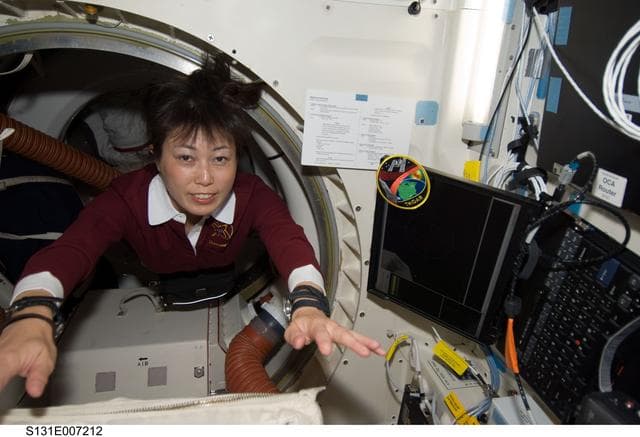 NASA image: Yamazaki on Middeck