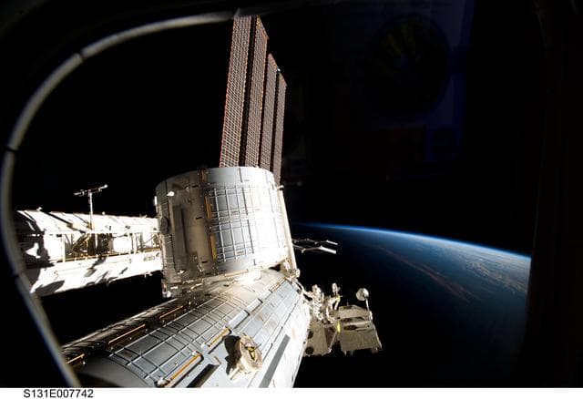 NASA image: JPM and Port Truss