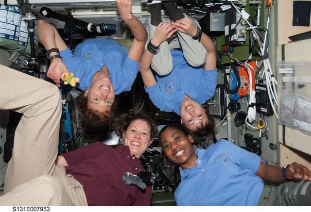 NASA image: Female crew in SM
