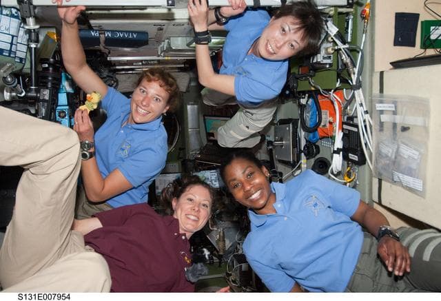 NASA image: Female crew in SM